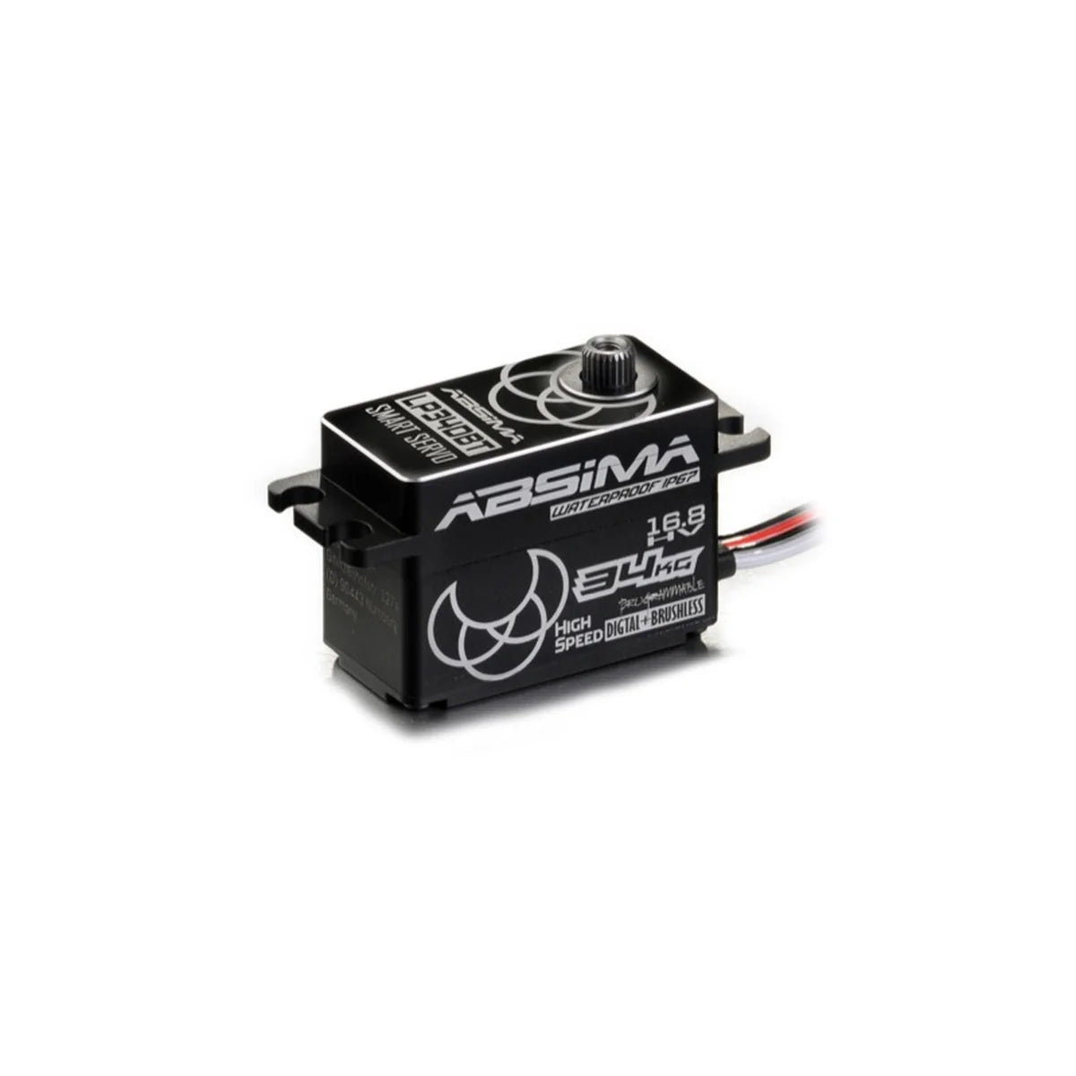 Absima 2030108 HV 3S/4S Digital Alu Servo LP34DBT Crawler-Spec. wasserdicht – Frontansicht