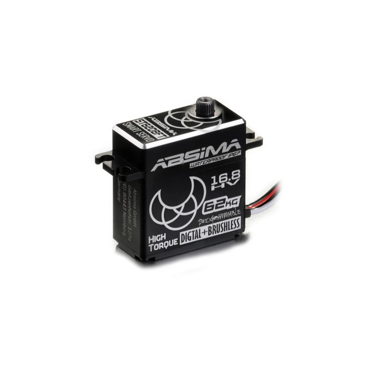 Absima 2030109 HV 3S/4S Digital Alu Servo ST62DBFT Crawler-Spec. wasserdicht – Frontansicht