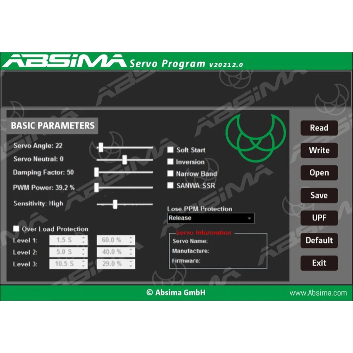 Absima 2030110 USB-Interface-Adapter – Programmier-Software