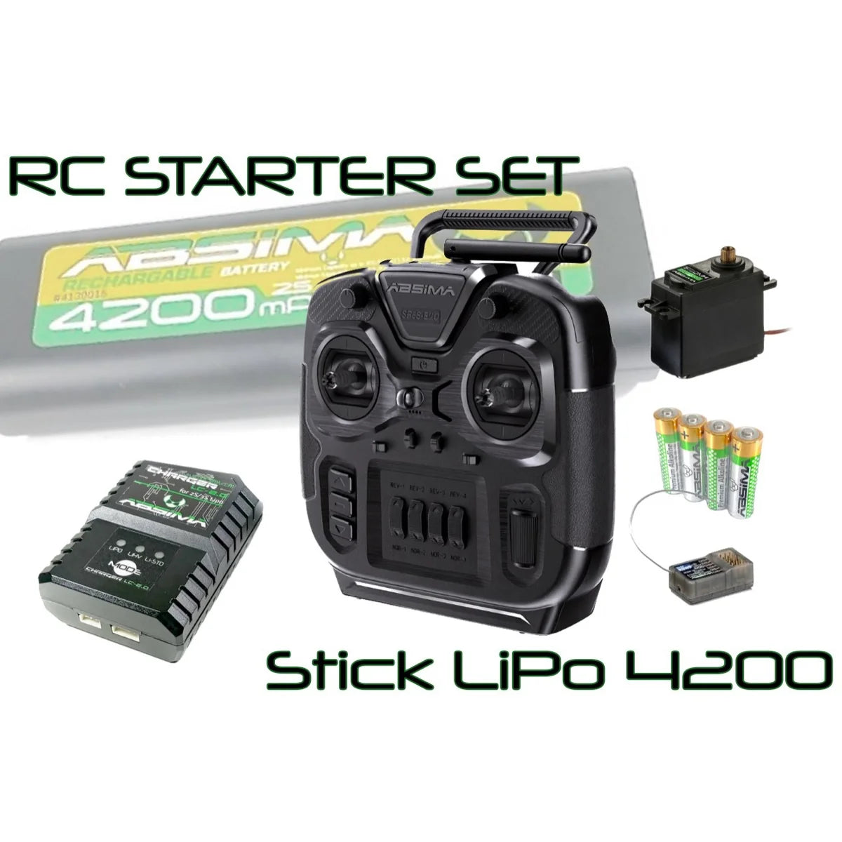 Absima RC Starter-Set "Stick LiPo 4200" 2200017