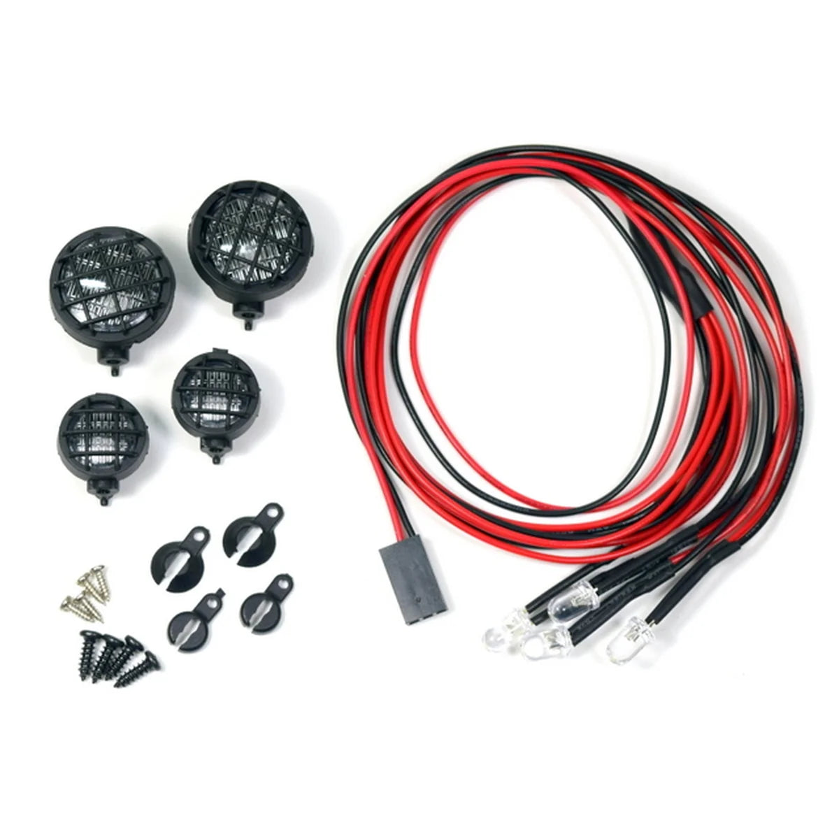 Absima 1:10 LED Rally-Scheinwerferset - rund (4) 2320051