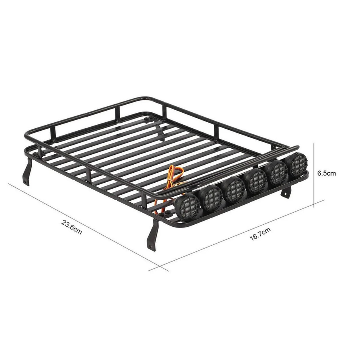 Absima 1:10 Metall-Dachträger inkl. LEDs 2320124