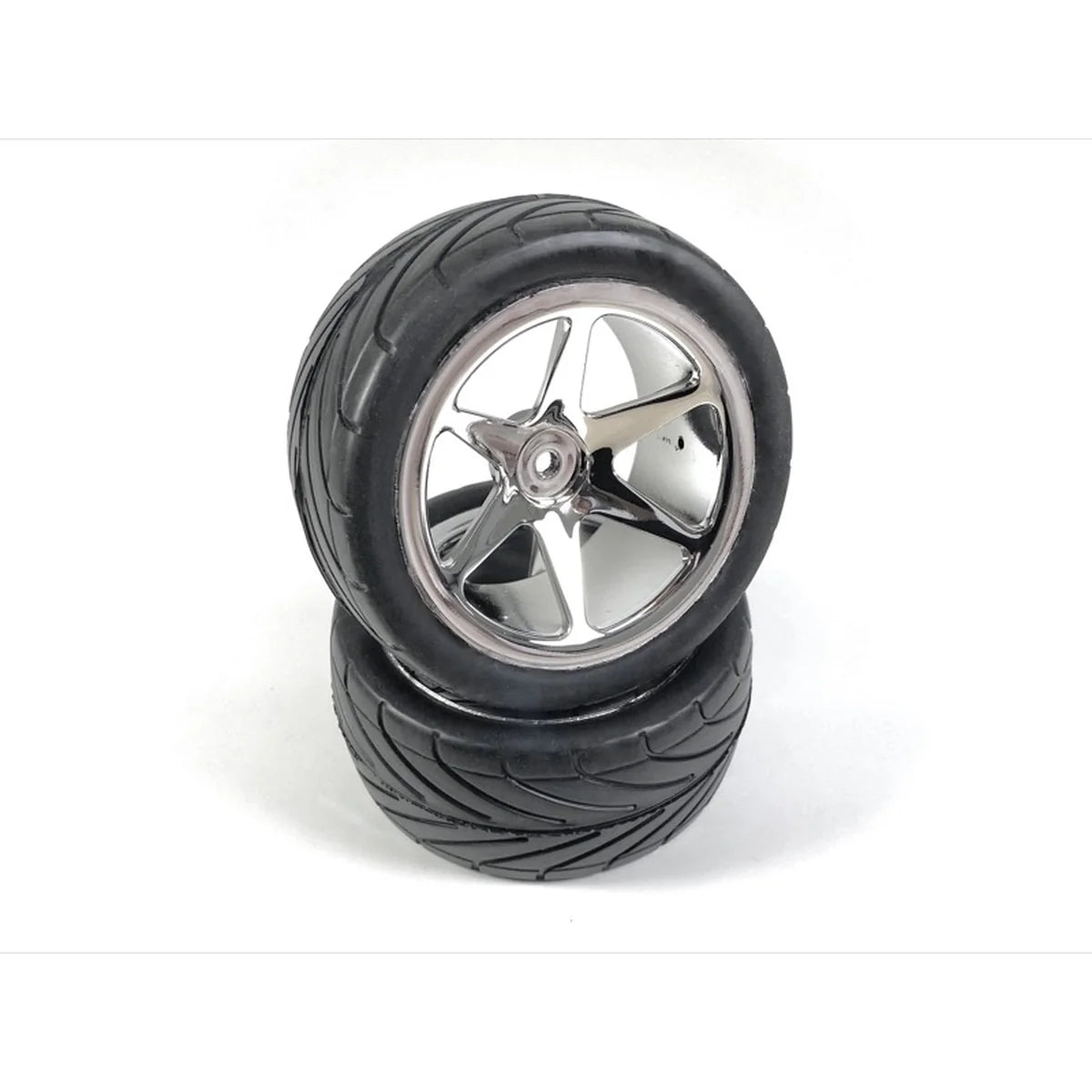 Absima 1:10 Buggy Räderset 6 Speichen/Street vorne (2) Chrom 2500020