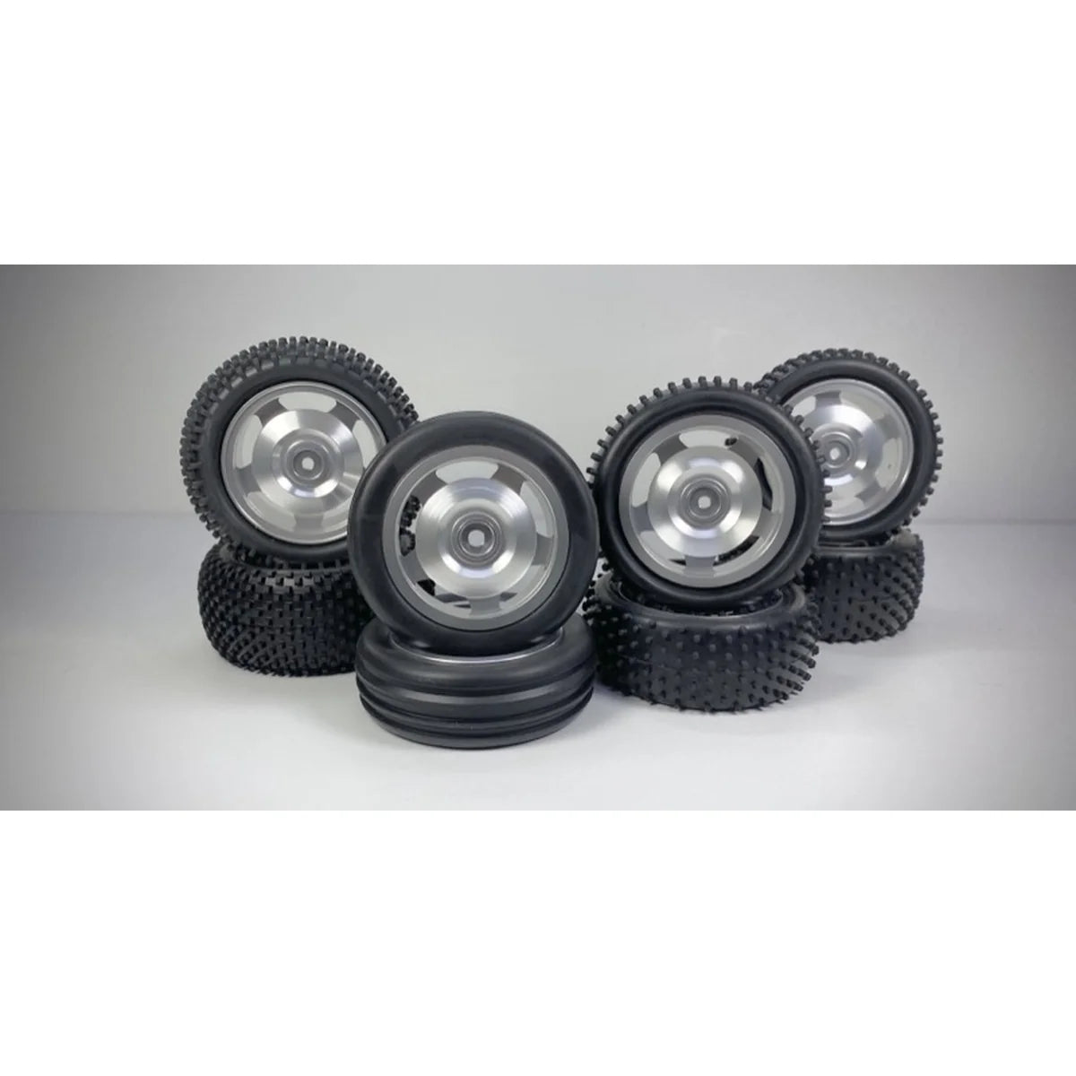 Absima 1:10 Alu. Buggy Räderset 2WD/4WD Block hinten 12mm Hex (2) 2500024
