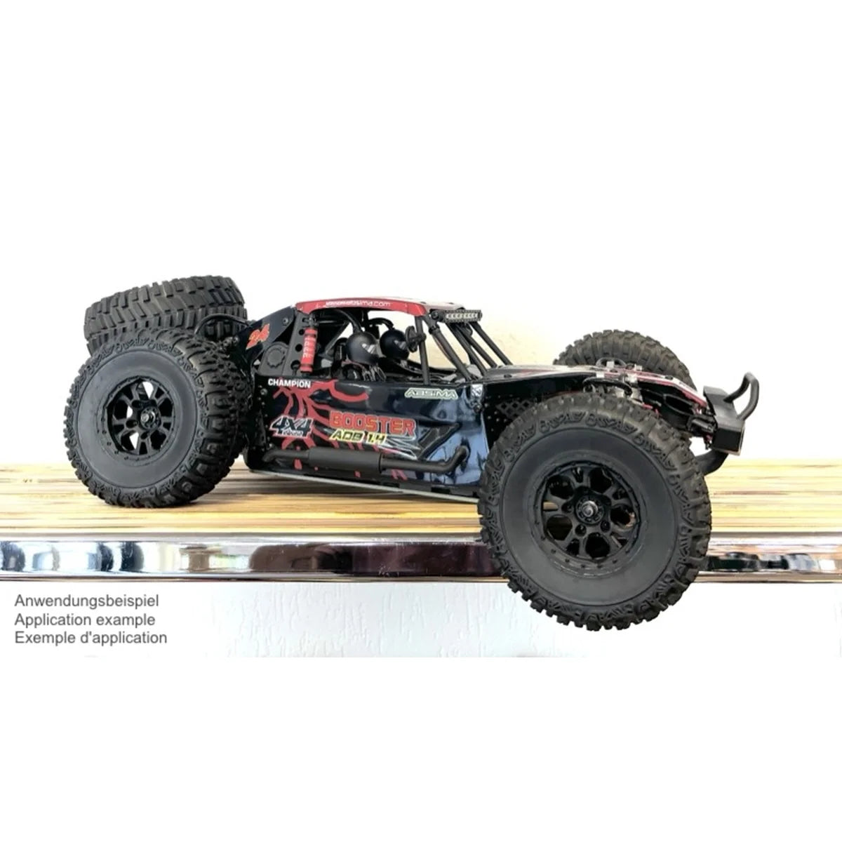 Absima 1:10 Universal-Offroad Räderset schwarz (2) 2500029