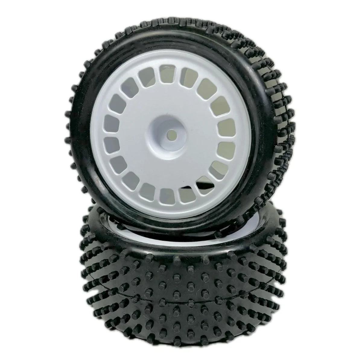 Absima 1:10 Buggy Räderset "Mini Pin" hinten (2) Weiß 2500051