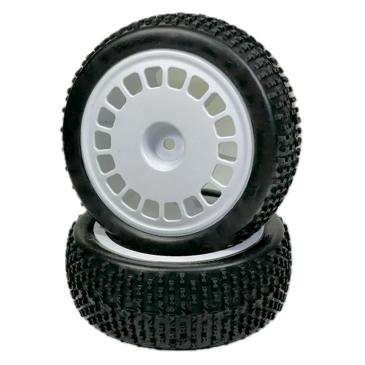 Absima 1:10 Buggy Räderset "Block" vorne (2) Weiß 2500052