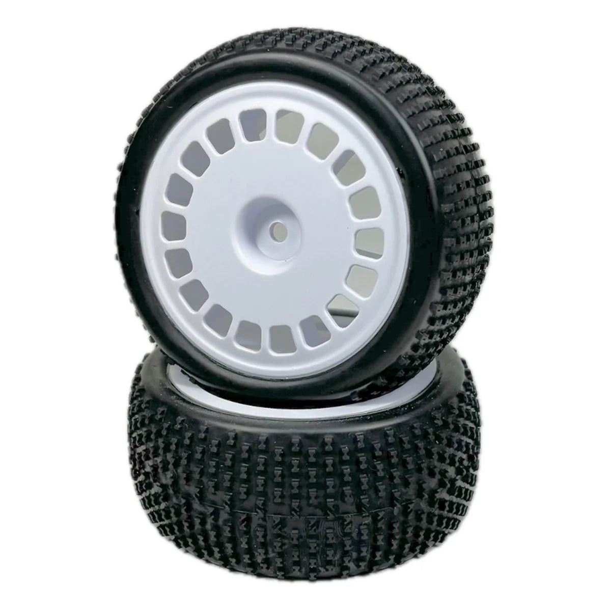 Absima 1:10 Buggy Räderset "Block" hinten (2) Weiß 2500053