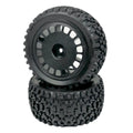 Absima 1:10 Buggy Räderset "Block" hinten (2) Schwarz 2500057