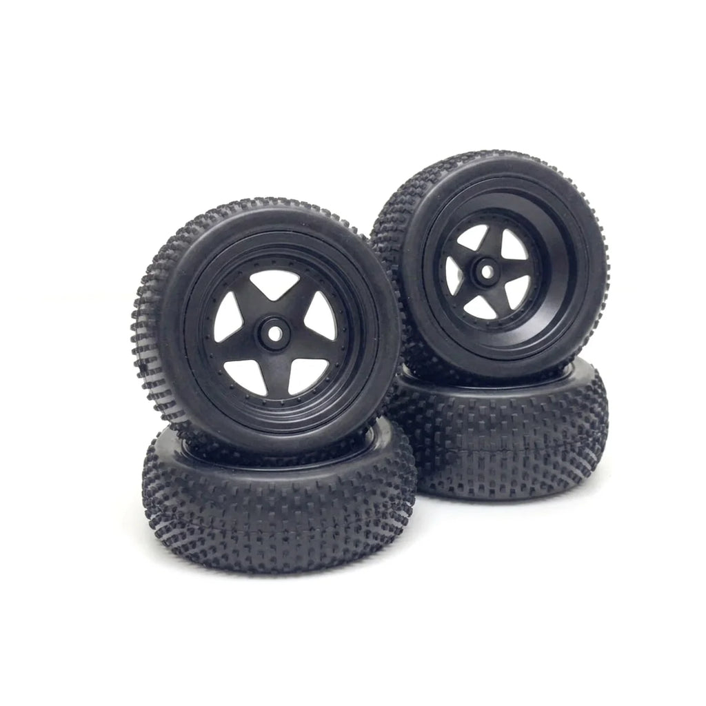 Absima 1:10 Buggy Räderset "Mini Block" (4) Schwarz 2500059