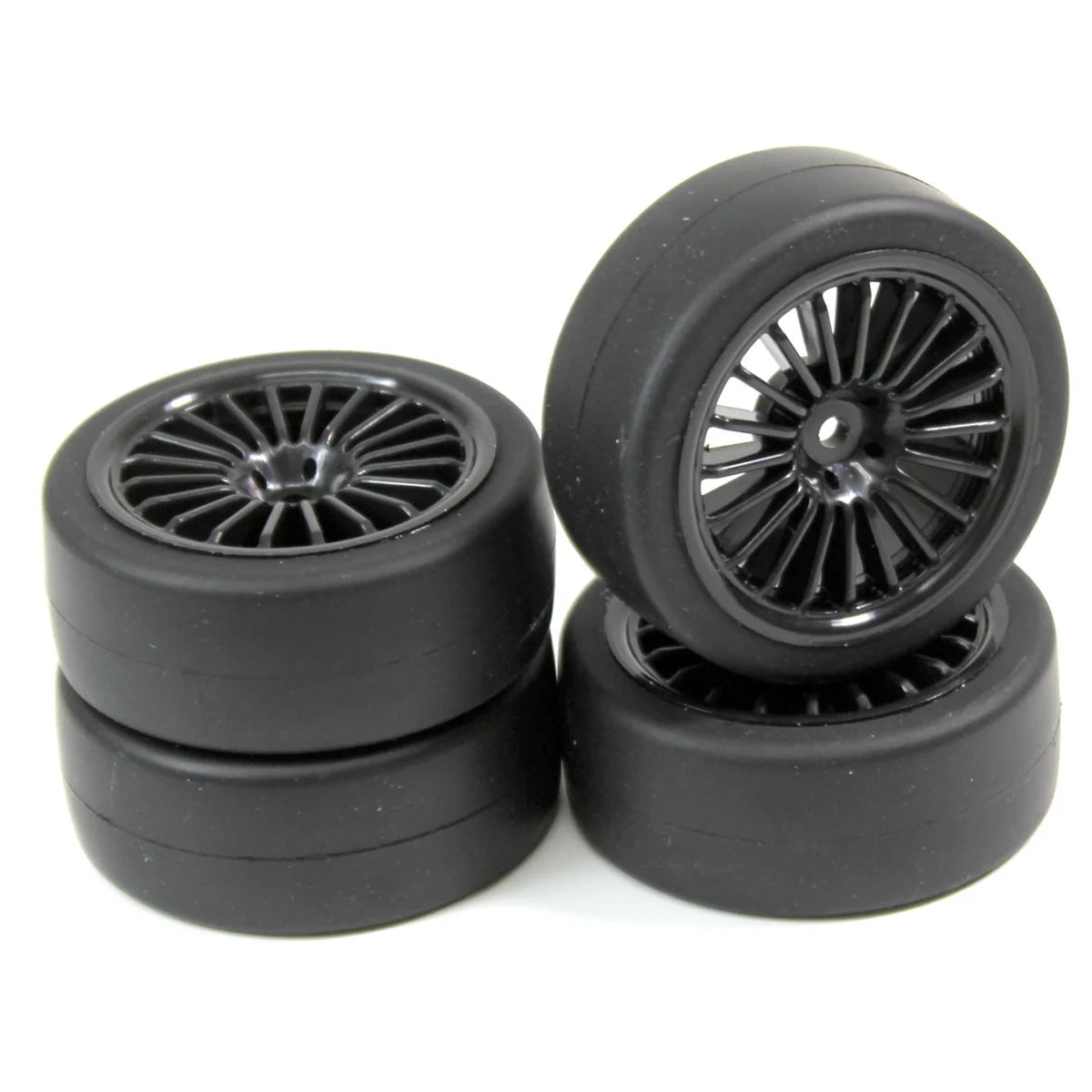 Absima Räderset Onroad "20-Speichen / Slick" 1:10 (4) Schwarz 2510001