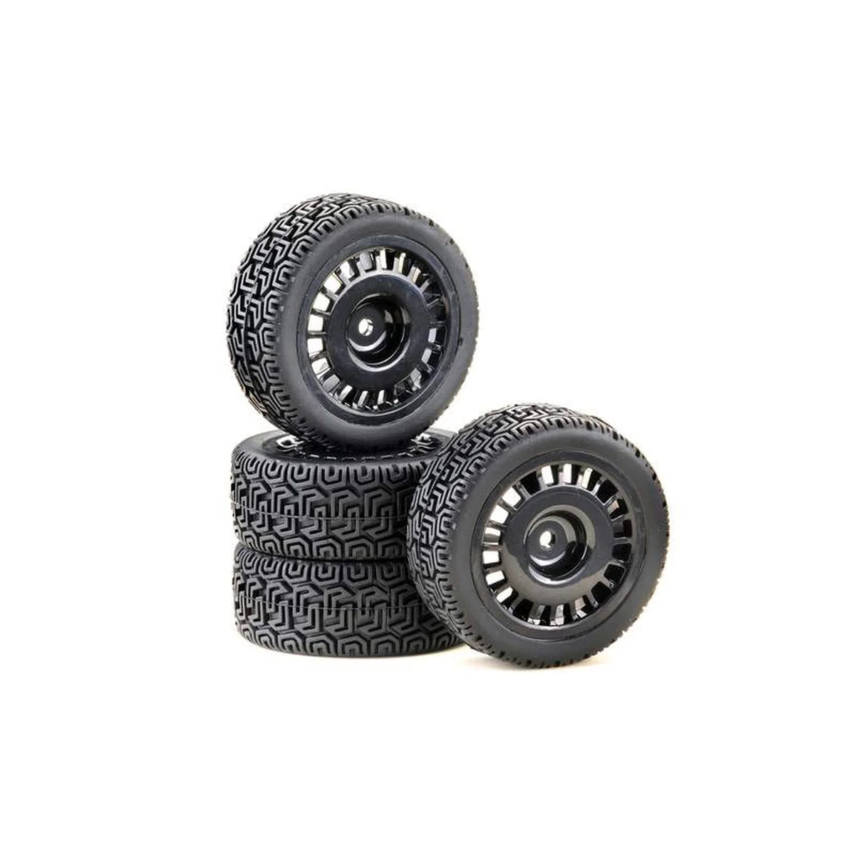 Absima 1:10 Räderset "Rally Winded Design" (4) Schwarz 2510061
