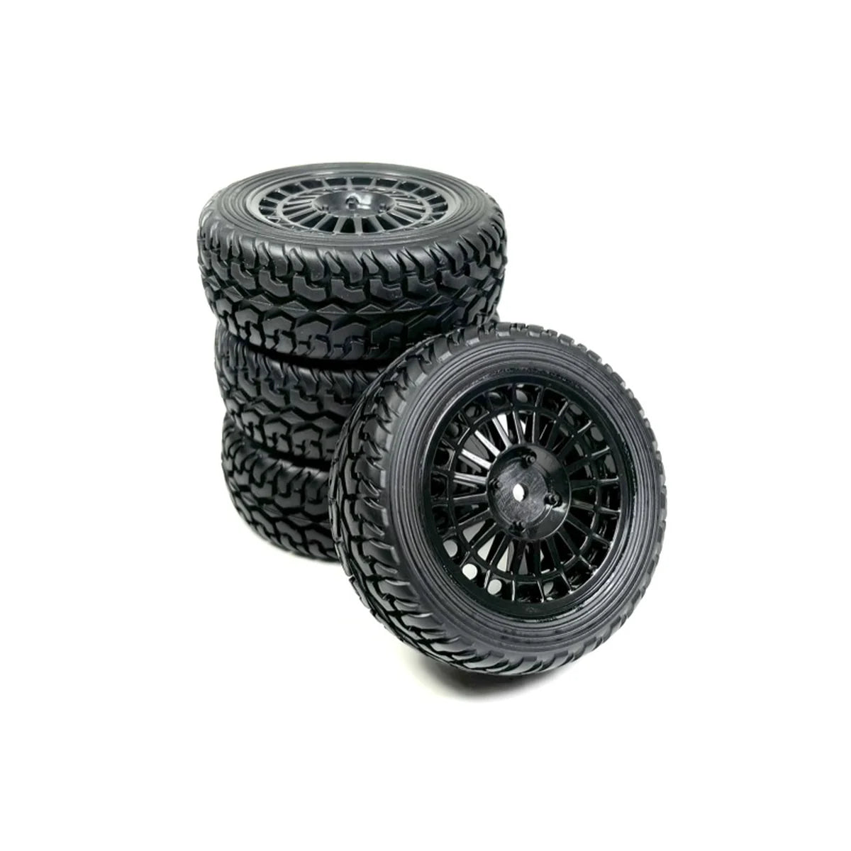 Absima 1:10 Räderset Rally Street Design (4) Schwarz 2510064