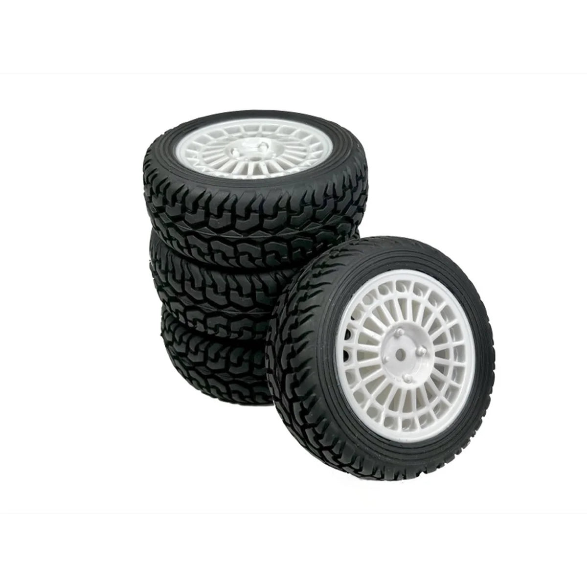 Absima 1:10 Räderset Rally Street Design (4) Weiß 2510065