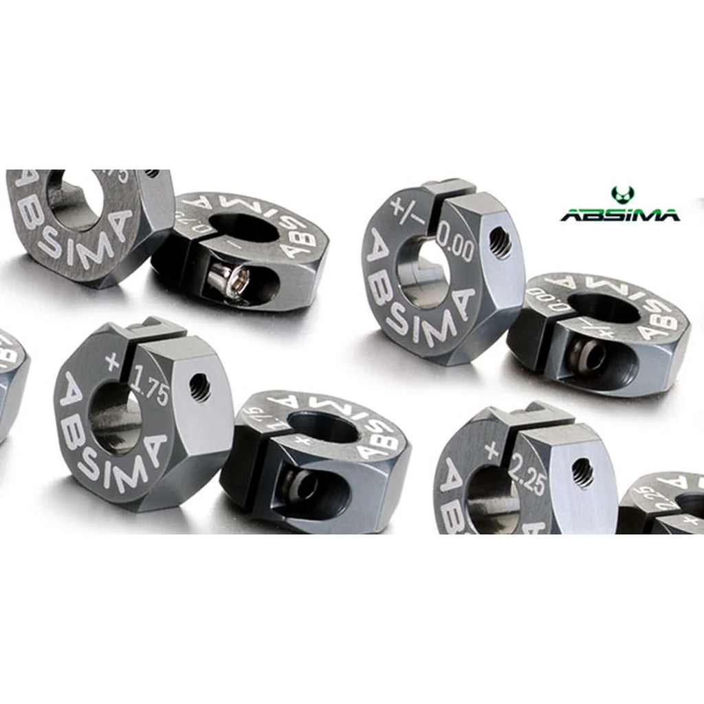 Absima Alu 7075 T6 Radmitnehmer 12mm Offset 1:10 (2) 0.75mm 2560010