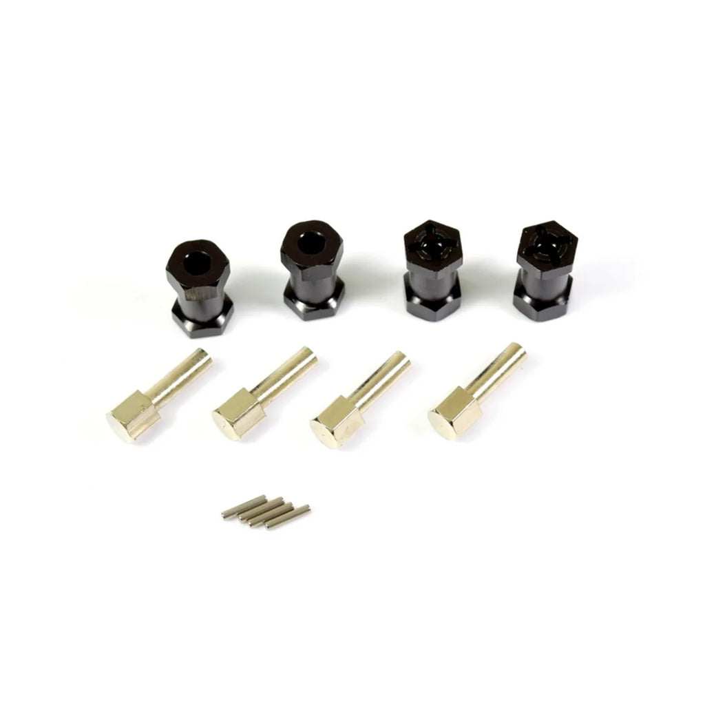 Absima Aluminium Spurverbreiterung für Crawler 12mm (Schwarz) 2560021