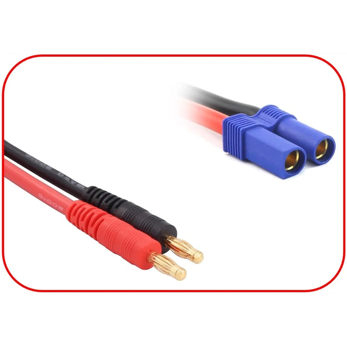 Absima Ladekabel 4mm Goldkontaktstecker EC5 150 mm 3040032