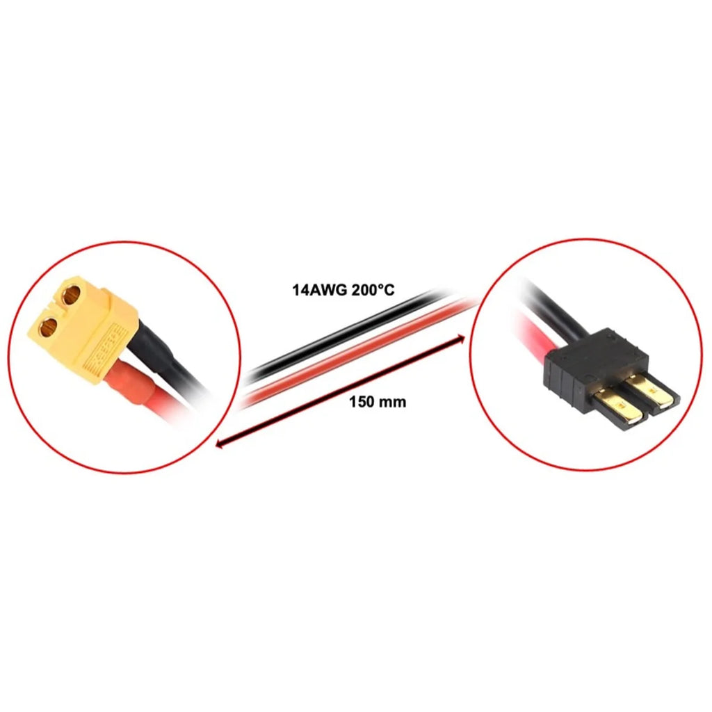 Absima Ladekabel XT60 passend für Traxxas 15cm 3040056