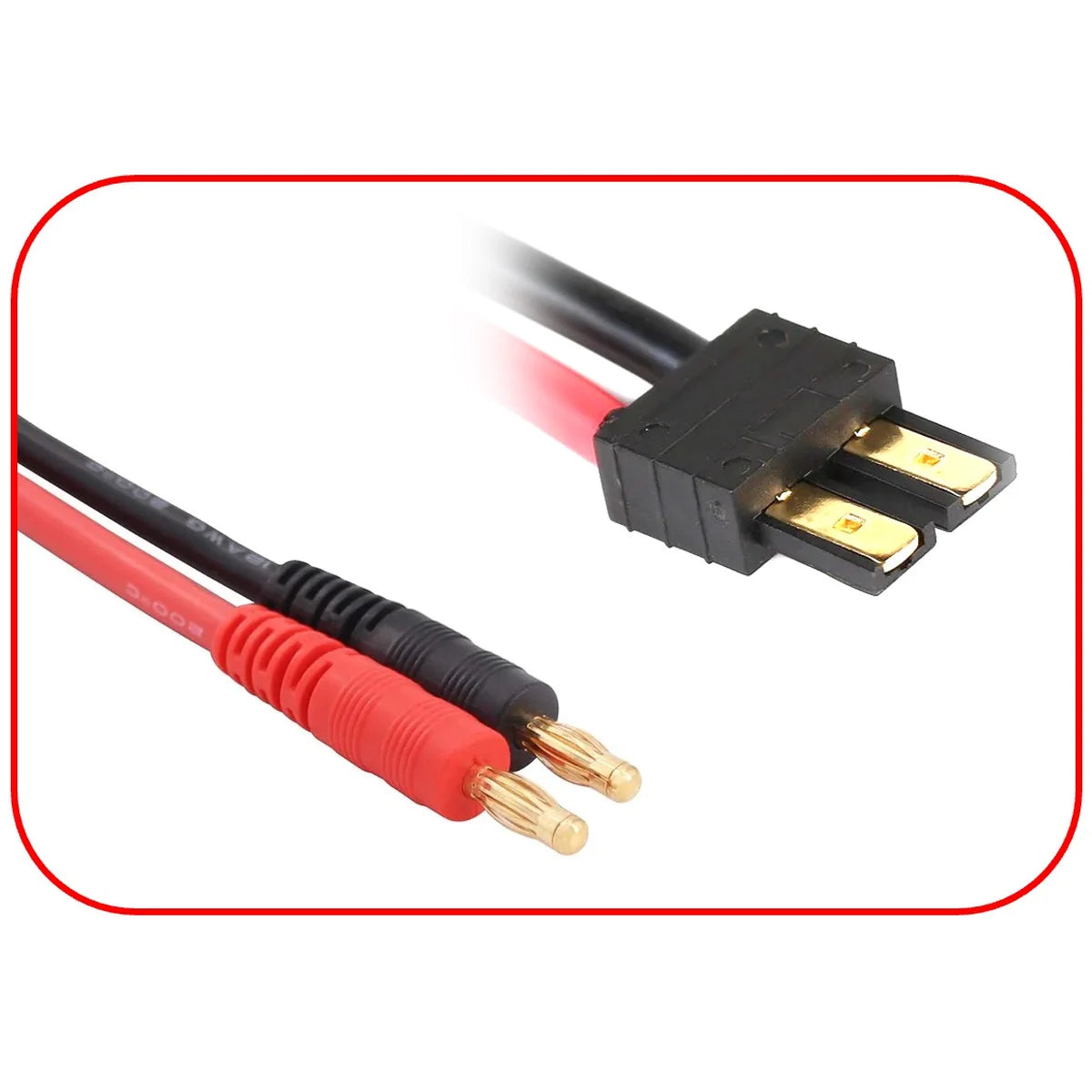 Absima Ladekabel 4mm Goldkontaktstecker Traxxas 300 mm 3040071