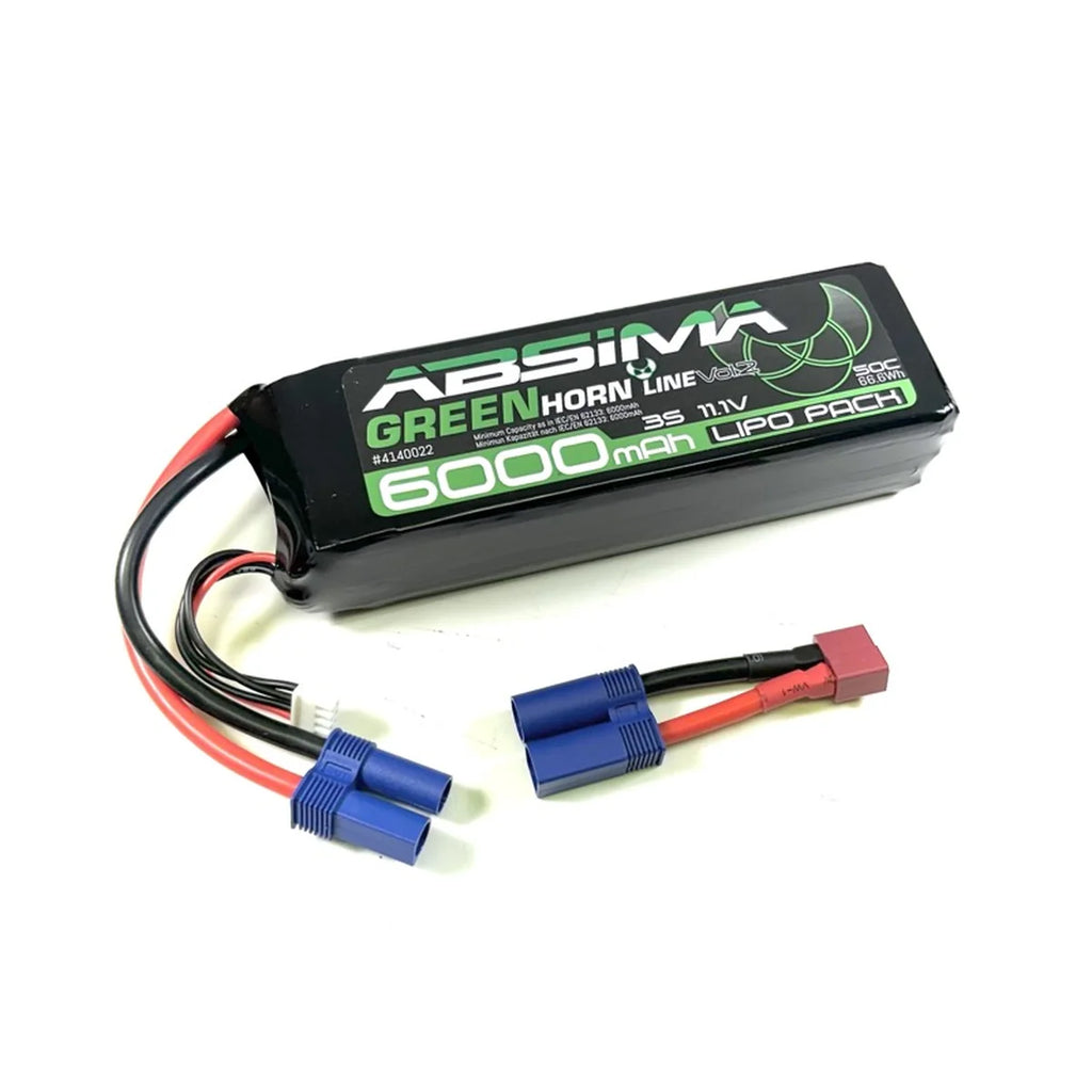 Absima Greenhorn LiPo 3S/11,1V 50C 6000 SC (EC5/T-Stecker) 4140022