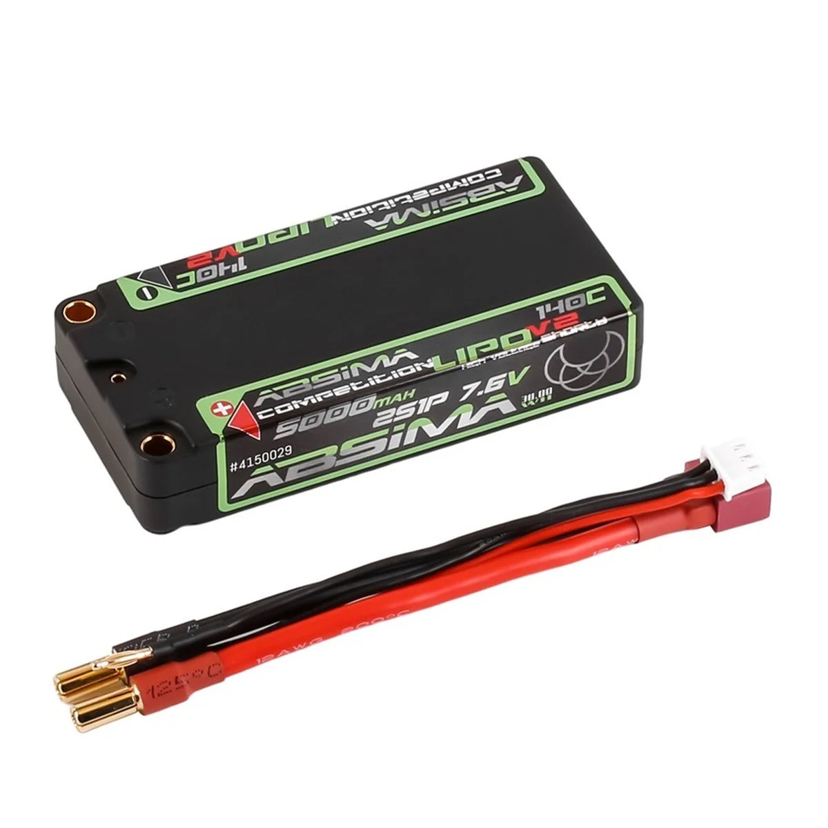 Absima Comp. Shorty LiPo 7,6V 140C/2S1P HC 5000mAh 5mm 4150029