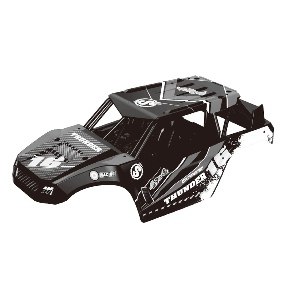 Absima Roll Cage Shell THUNDER Rot AB18311-30