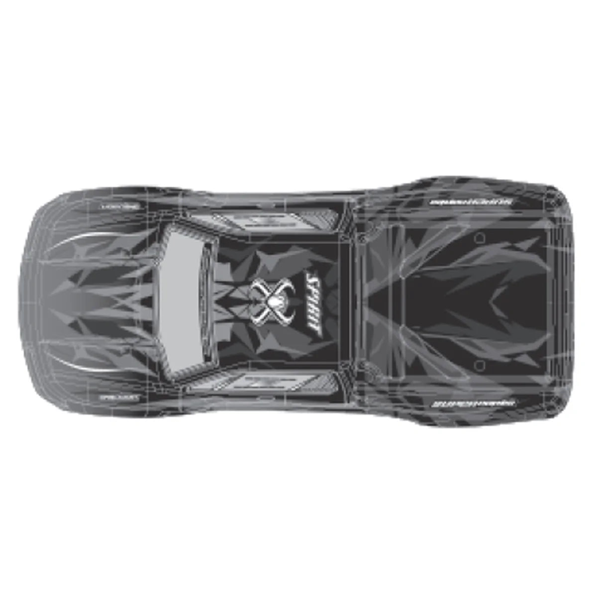 Absima PVC Body Monster Truck "SPIRIT" Blau AB35-SJ02
