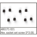 Absima Innensechskant-Madenschrauben M3x3 (8) ABG171-021