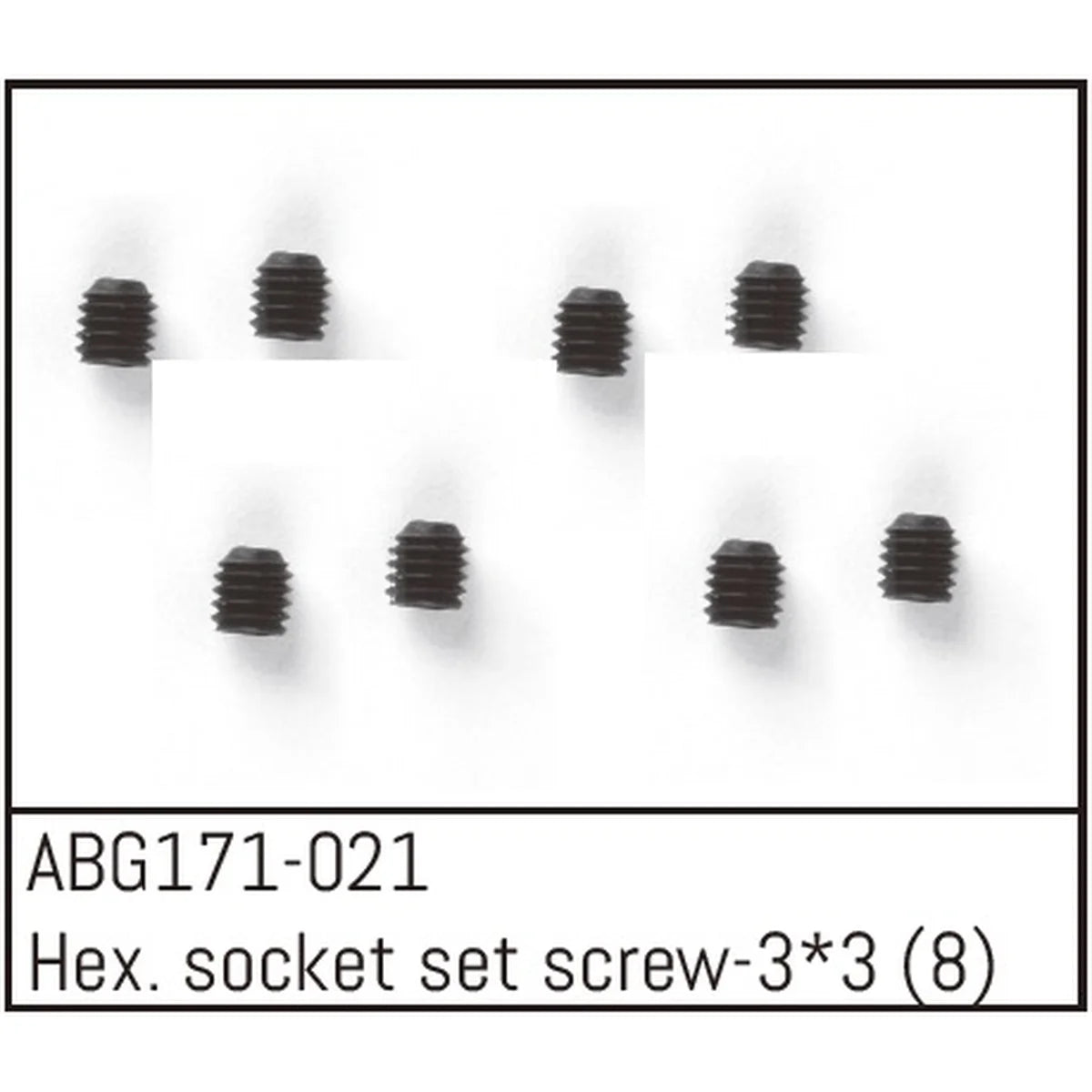 Absima Innensechskant-Madenschrauben M3x3 (8) ABG171-021