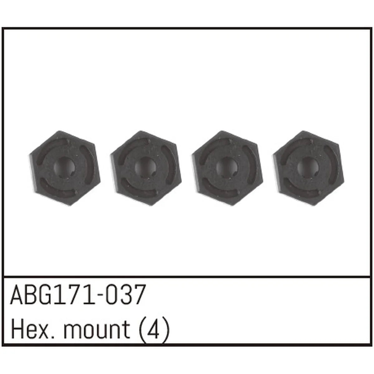Absima Hex Räder Naben (4) ABG171-037