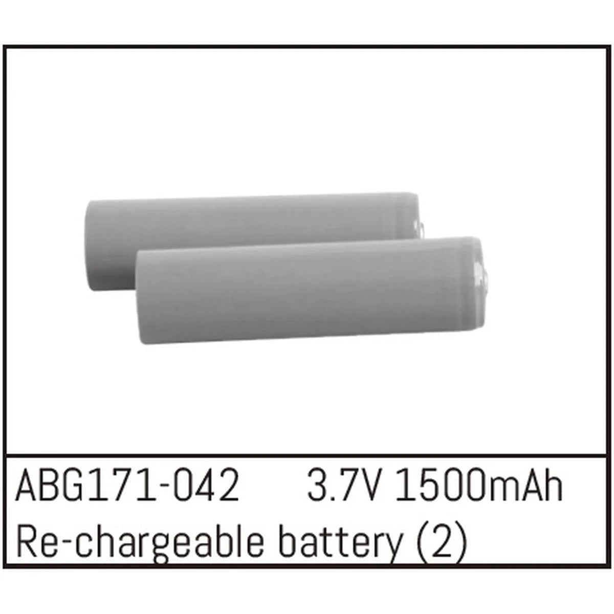 Absima Wiederaufladbare Li-Ion Akkus - 3,7V 1500mAh (2) ABG171-042