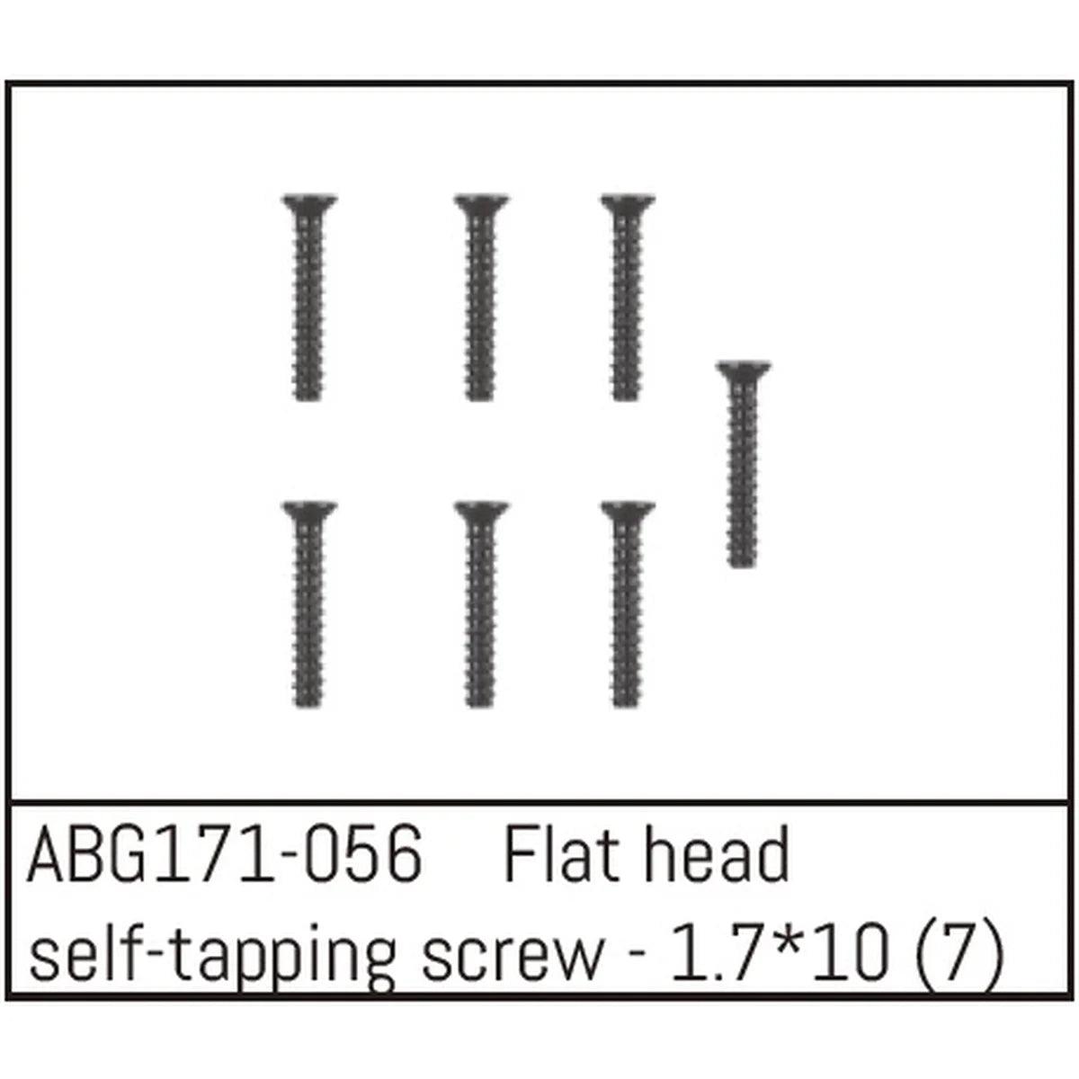 Absima Senkkopfschrauben M1.7x10 (7) ABG171-056