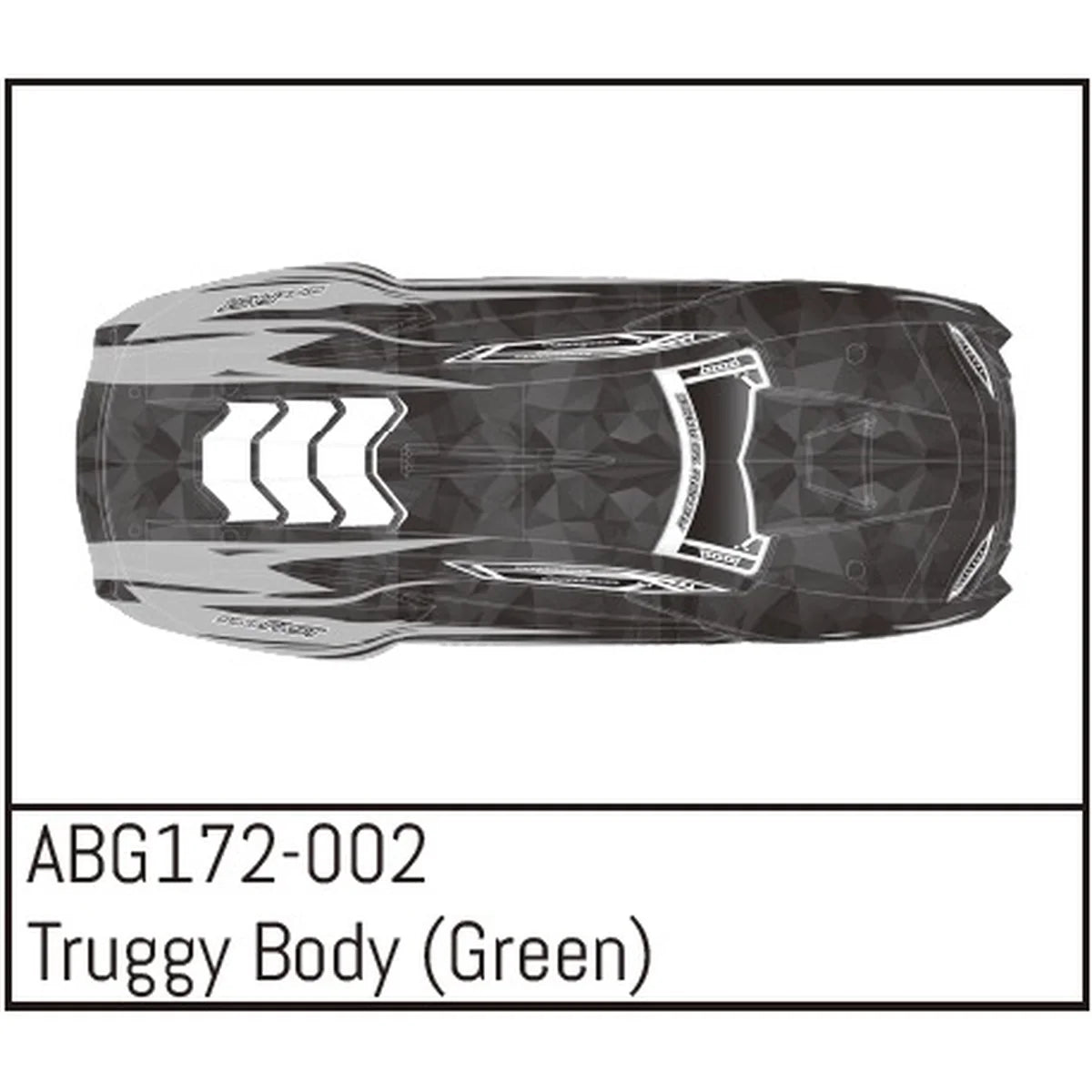 Absima Truggy Karosserie (grün) für POWER ABG172-002
