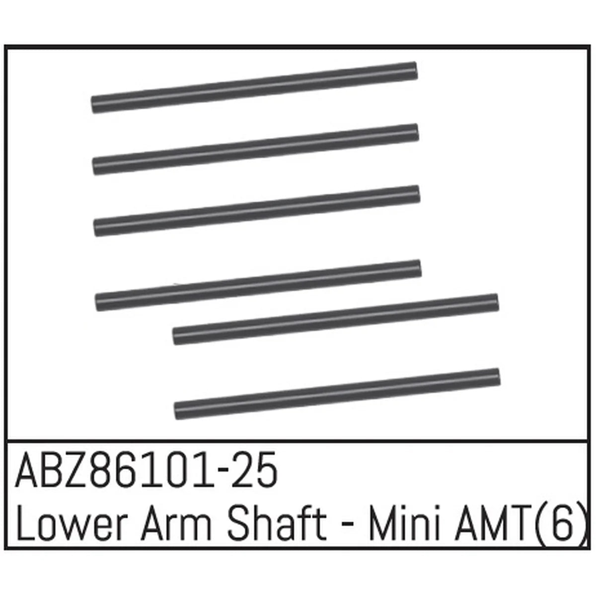 Absima Querlenker unten Welle - Mini AMT 6stk ABZ86101-25