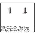Absima Flachkopf Kreuzschlitzschrauben 2x10 - Mini AMT (10) ABZ86101-35