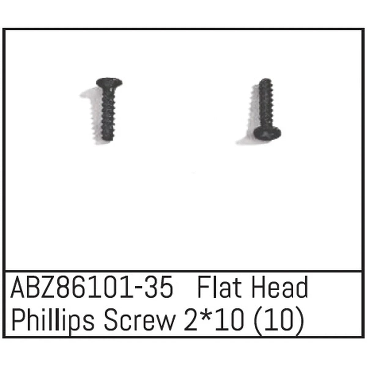 Absima Flachkopf Kreuzschlitzschrauben 2x10 - Mini AMT (10) ABZ86101-35