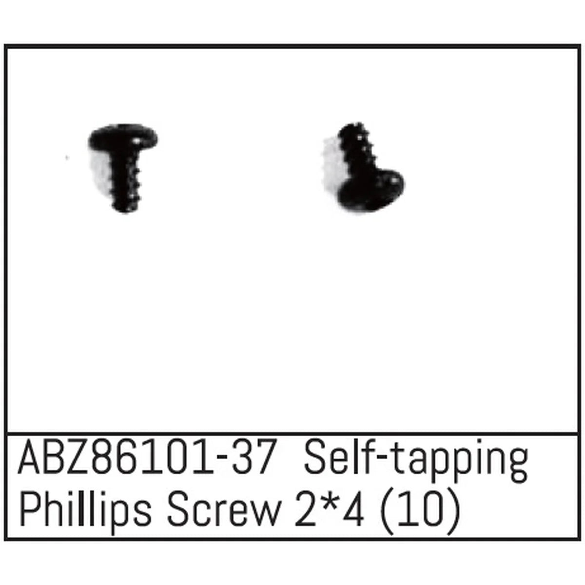 Absima Selbstschneidende Kreuzschlitzschrauben 2x4 - Mini AMT (10) ABZ86101-37