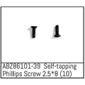 Absima Selbstschneidende Kreuzschlitzschrauben 2.5x8 - Mini AMT (10) ABZ86101-39