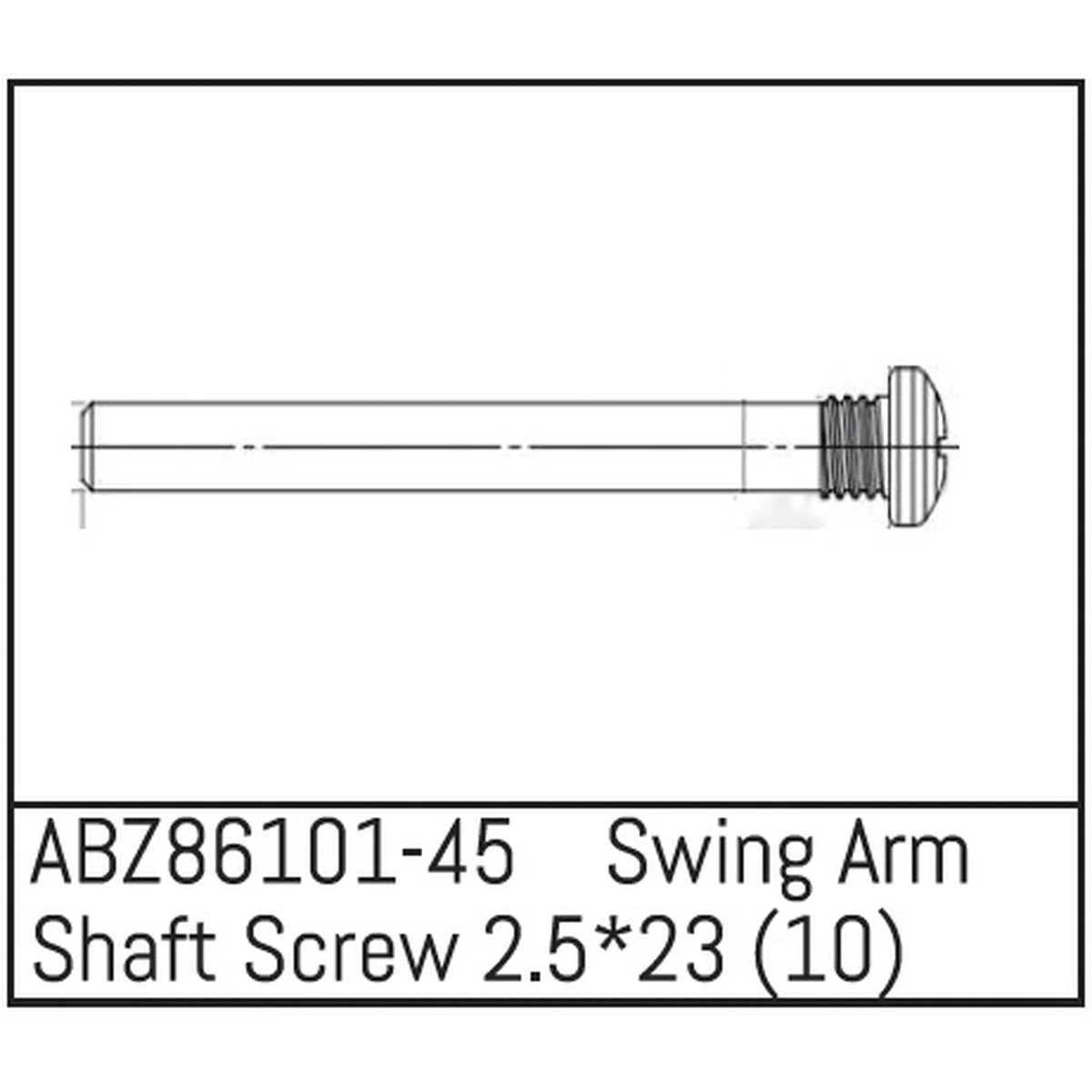 Absima Querlenkerstift-Schrauben 2.5x23 - Mini AMT (10) ABZ86101-45