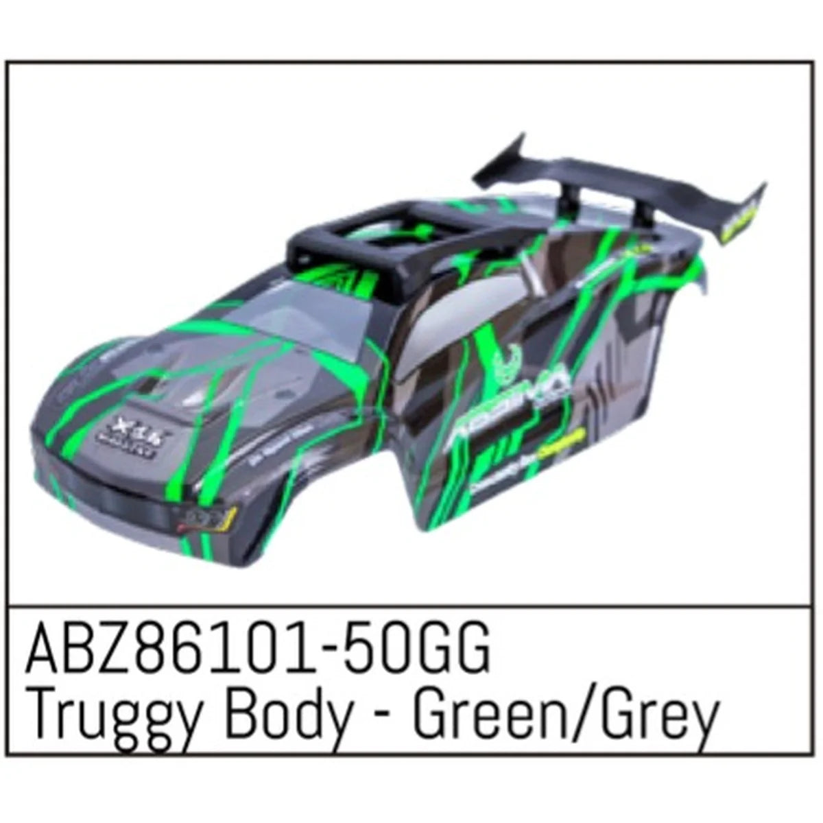 Absima Body grey/ - Mini AT Grün ABZ86101-50GG