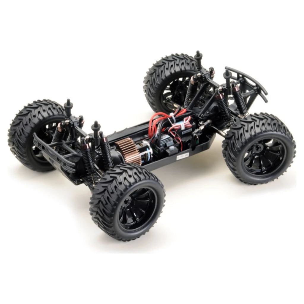 Absima AMT3.4-V2 Monster Truck 4WD 12224V2 im Maßstab 1:10 Monster Truck RTR – Detailansicht Chassis mit Antrieb