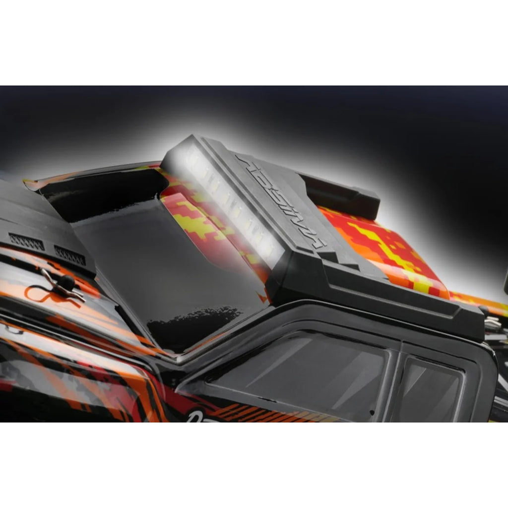 Absima AT3.4-V2 BL Truggy 4WD Brushless 12243V2 im Maßstab 1:10 Truggy RTR – Detailansicht mit LED-Lichtleiste auf dem Dach