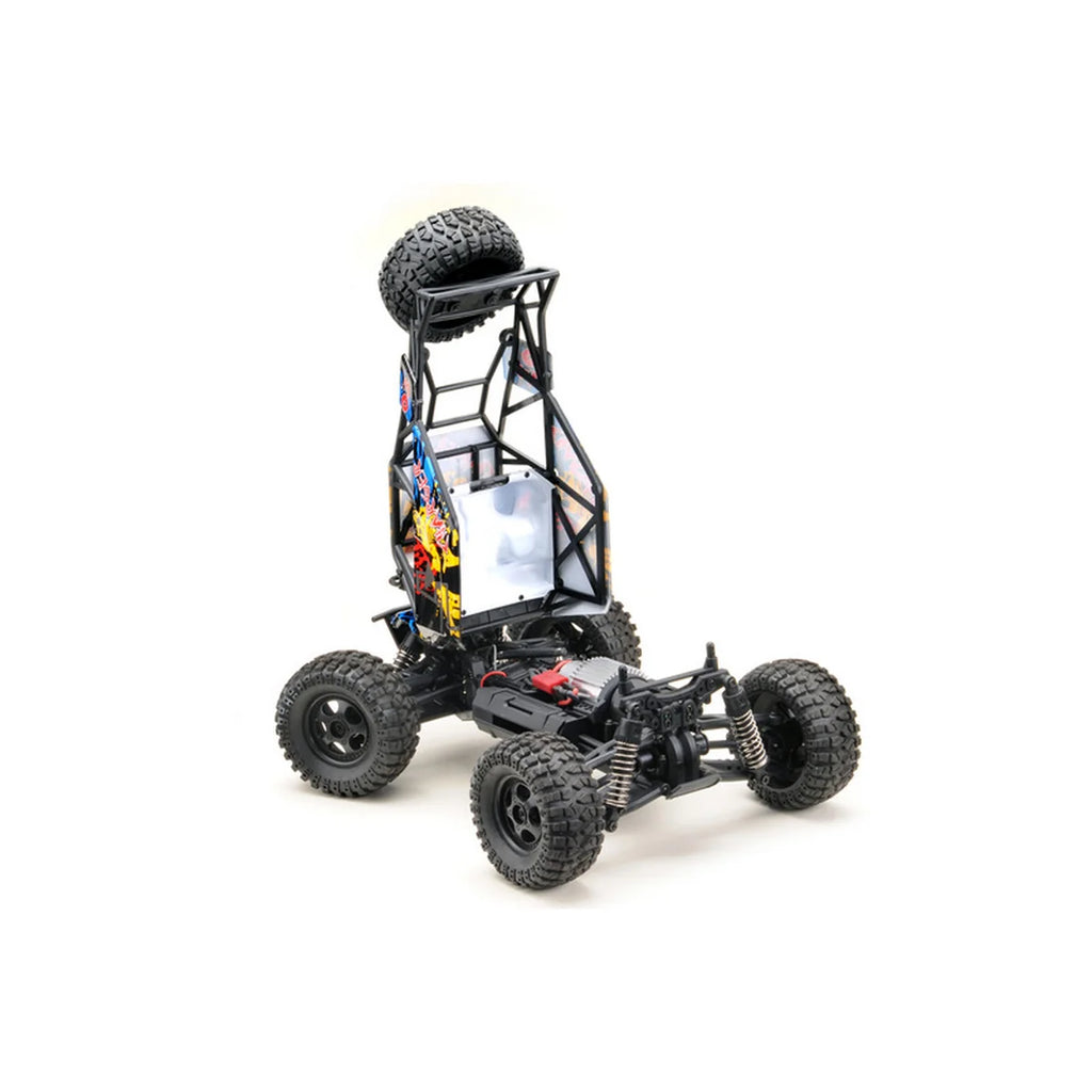 Absima Charger Sand Buggy 4WD 14003 im Maßstab 1:14 Buggy RTR – Detailansicht mit hochgestelltem Überrollkäfig