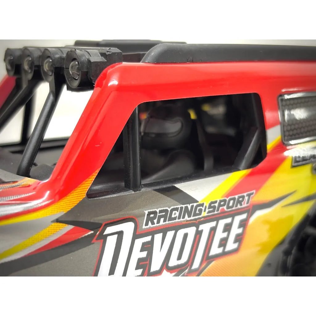 Absima Desert Runner 4WD Blau 10033 im Maßstab 1:20 Buggy RTR – Detailansicht auf Karosserie und Dachträger mit LED-Leuchten