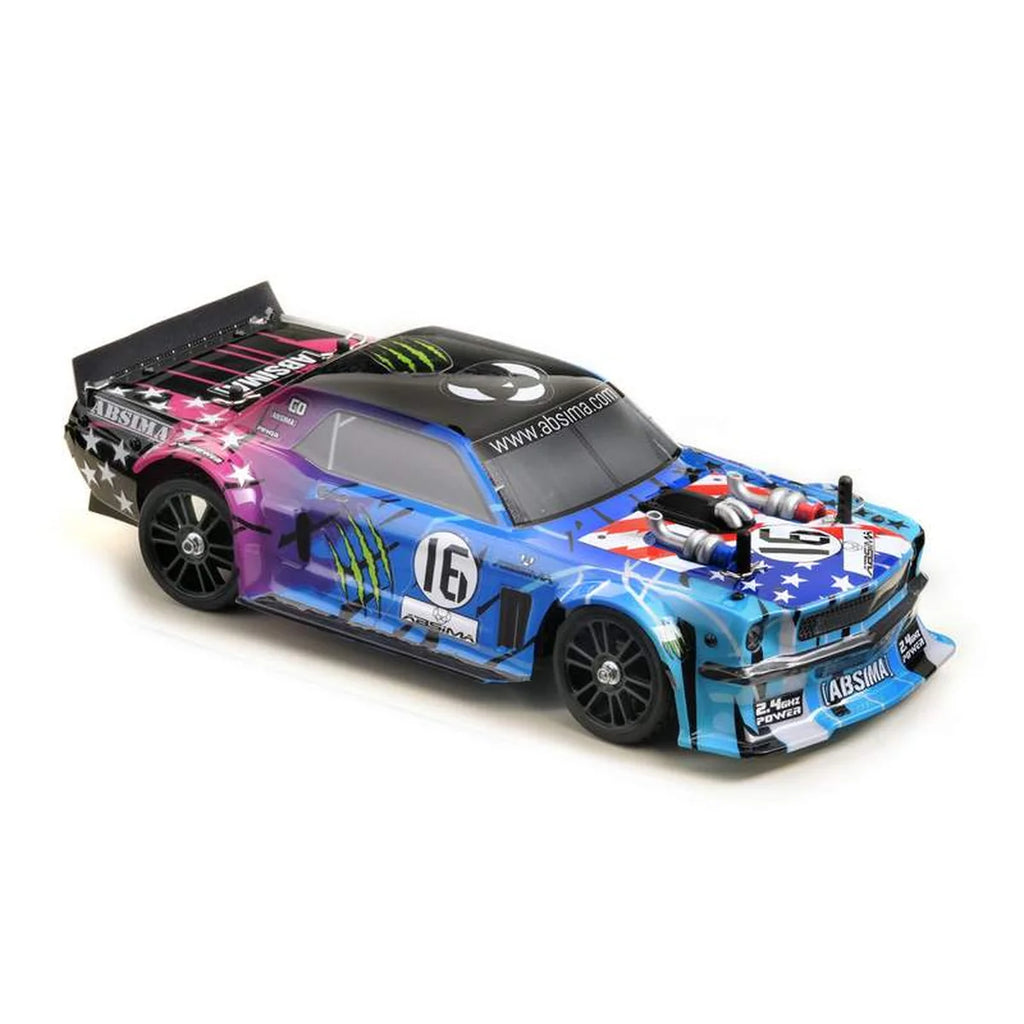 Absima Fun Maker Tourenwagen BL Neon Genesis 16011 im Maßstab 1:16 Onroad RTR – Seitenansicht