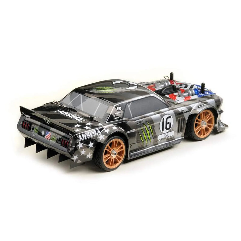Absima Fun Maker Tourenwagen BL Stars'n Grau 16010 im Maßstab 1:16 Onroad RTR – Rückansicht