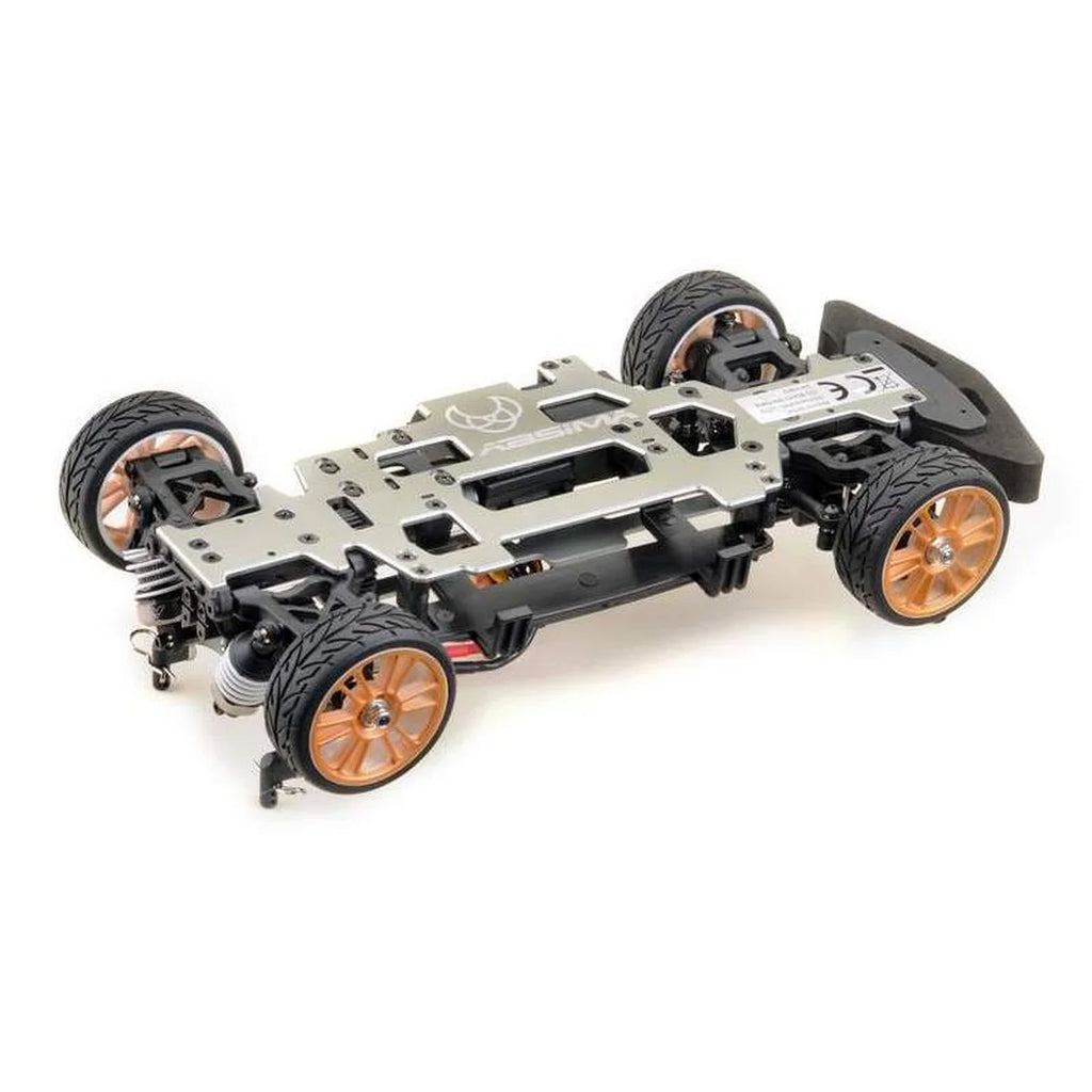 Absima Fun Maker Tourenwagen BL Stars'n Grau 16010 im Maßstab 1:16 Onroad RTR – Unteransicht Chassis ohne Karosserie
