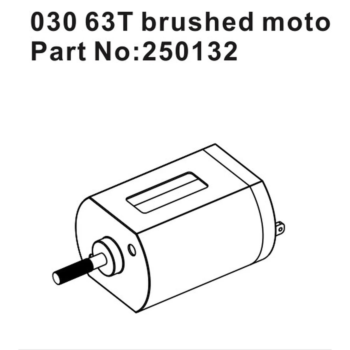 Absima Brushed Motor 030 / 55T HBP250132