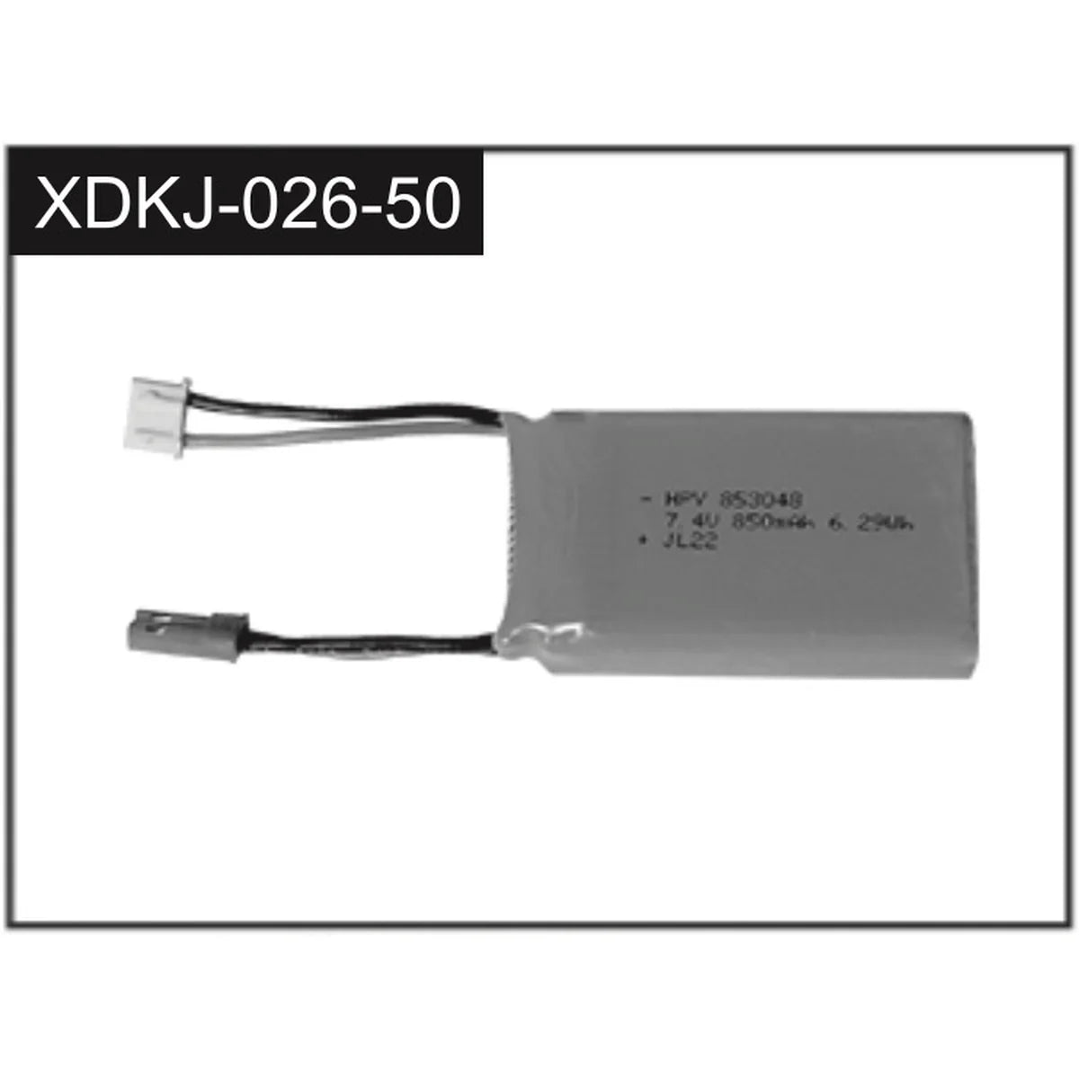 Absima 7,4V Li-Ion Akku 850mAh (Tuning) J-026-50