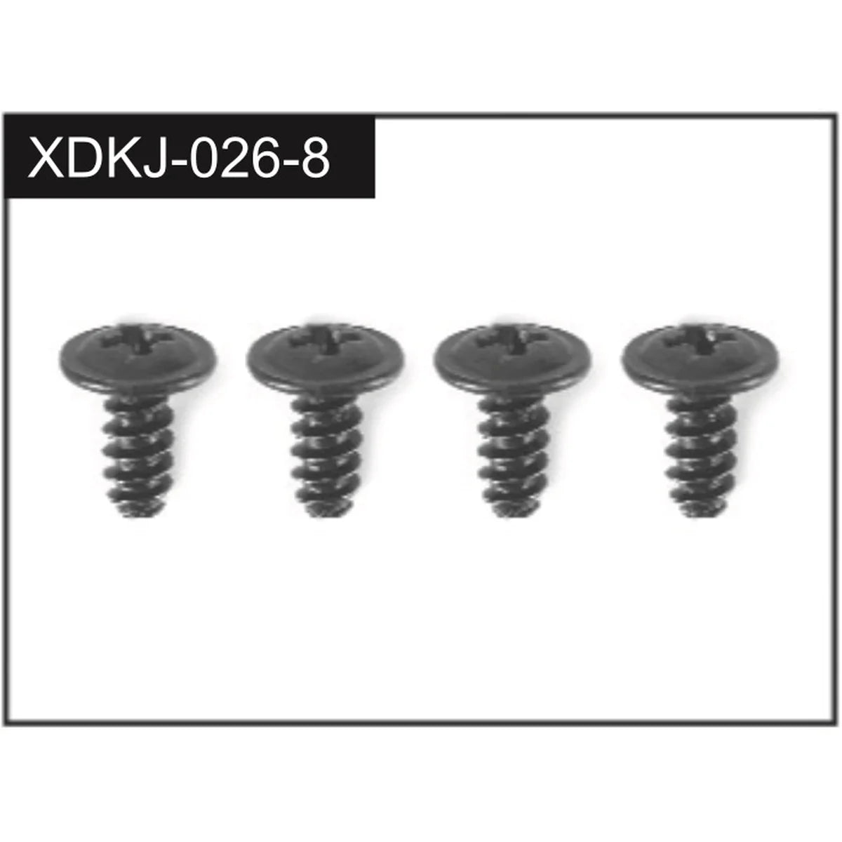 Absima 2.3x8 Schrauben (4) J-026-8